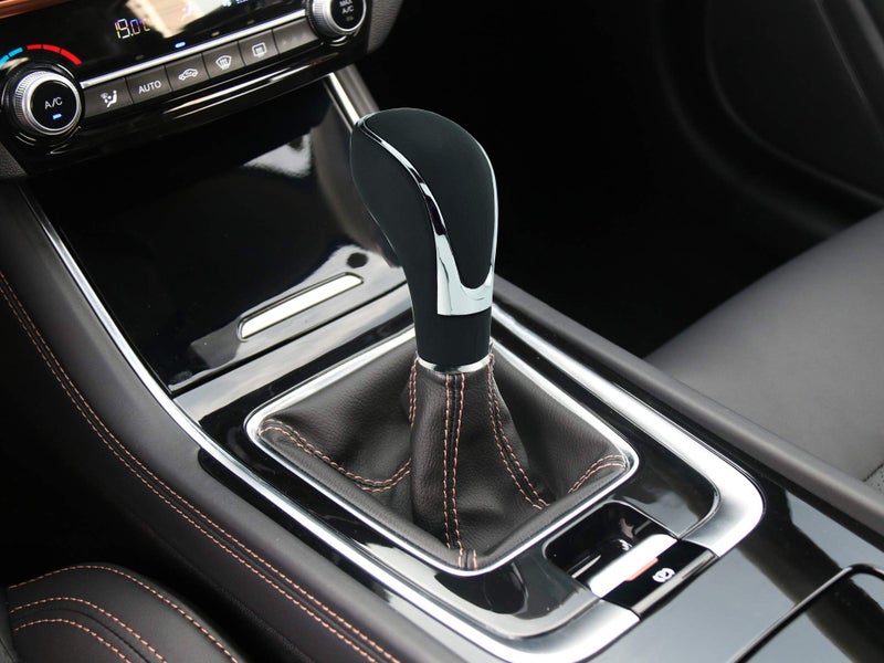 Abfer Leather Shift Knob Cool Car Gear Stick Shifter Lever Handle Head Replacement Fit for Most Automatic Manual Transmission Vehicle, Black - Image 3